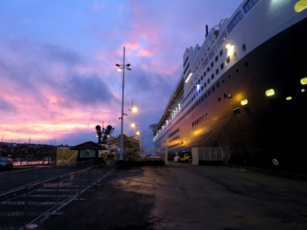 0226 Tahiti Port 7 Ship Sunset