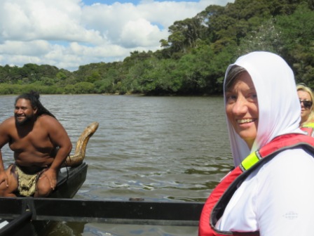 A BOI Maori Boat 5 On River D
